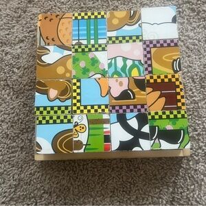 Wooden Farm Puzzle Cube